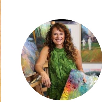 Julia Lawing in her studio