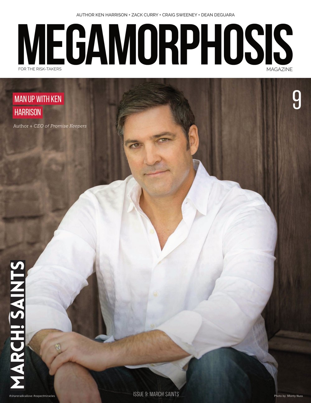 The cover of Issue 9 — March! Saints